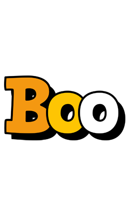 Boo cartoon logo