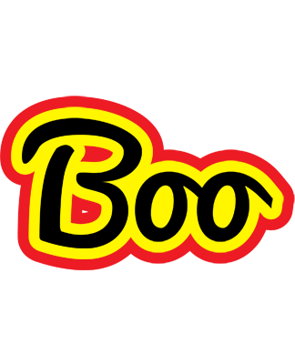 Boo flaming logo