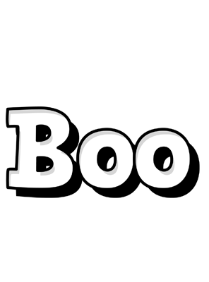 Boo snowing logo