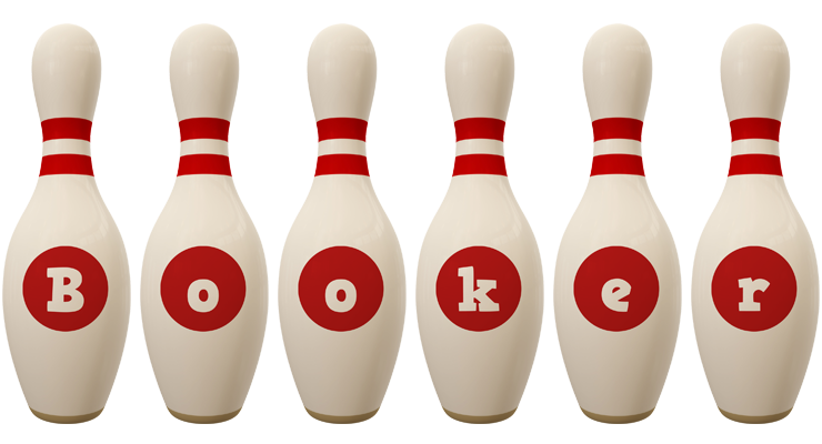 Booker bowling-pin logo