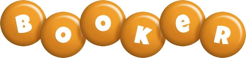 Booker candy-orange logo