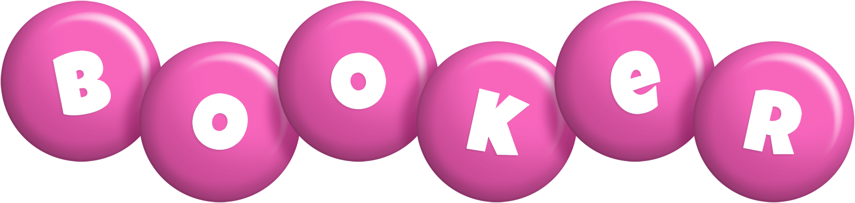 Booker candy-pink logo