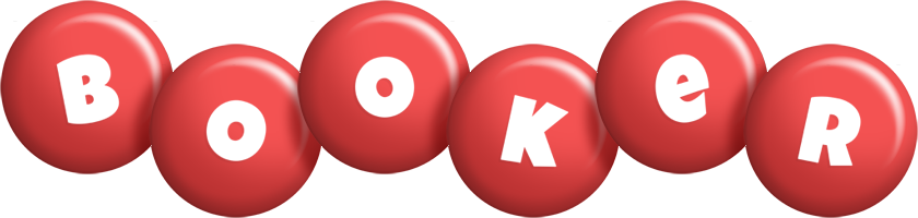 Booker candy-red logo