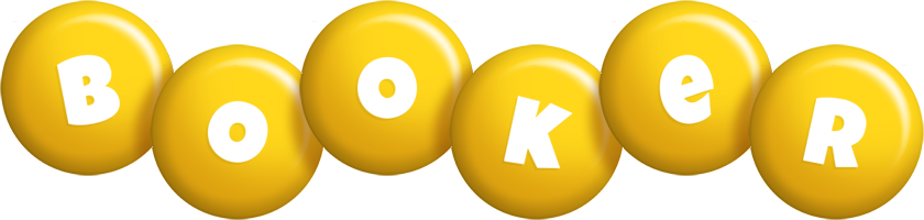 Booker candy-yellow logo