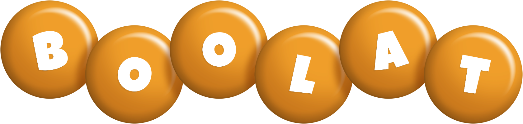 Boolat candy-orange logo