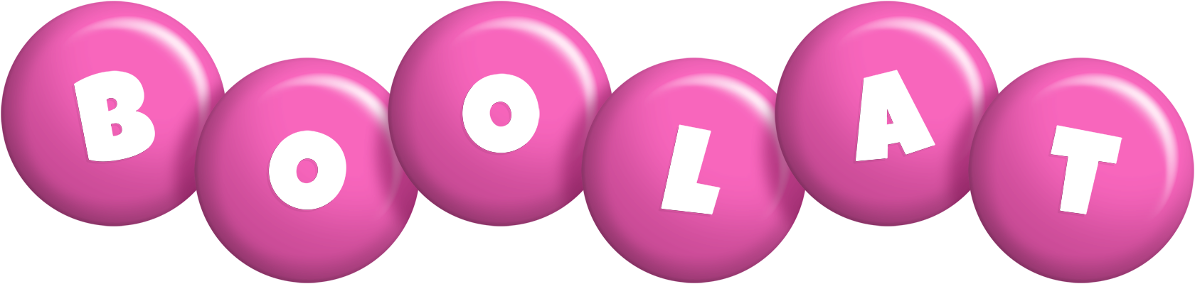 Boolat candy-pink logo