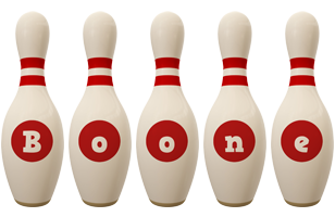 Boone bowling-pin logo