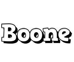 Boone snowing logo