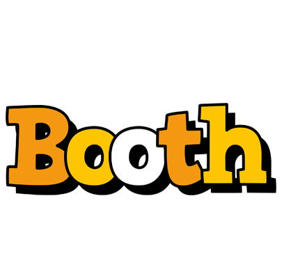 Booth cartoon logo