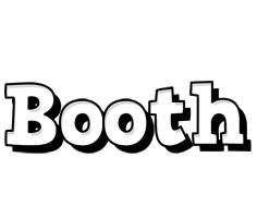 Booth snowing logo
