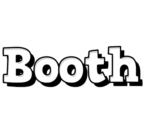 Booth snowing logo