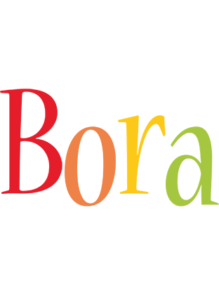 Bora birthday logo