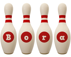 Bora bowling-pin logo