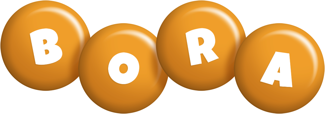 Bora candy-orange logo