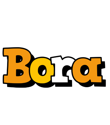 Bora cartoon logo