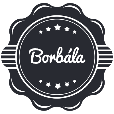 Borbála badge logo