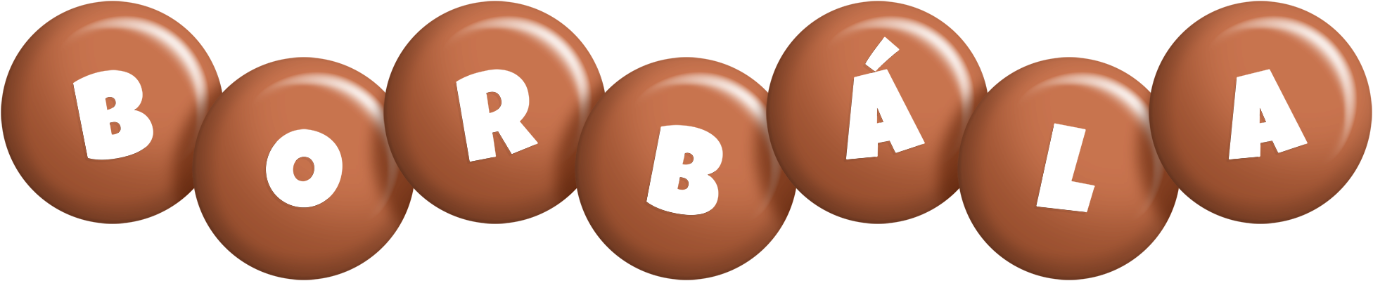Borbála candy-brown logo