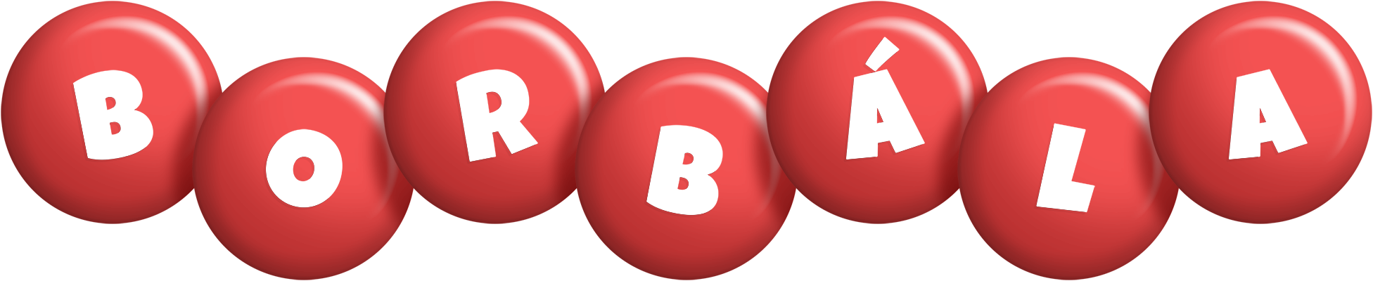 Borbála candy-red logo