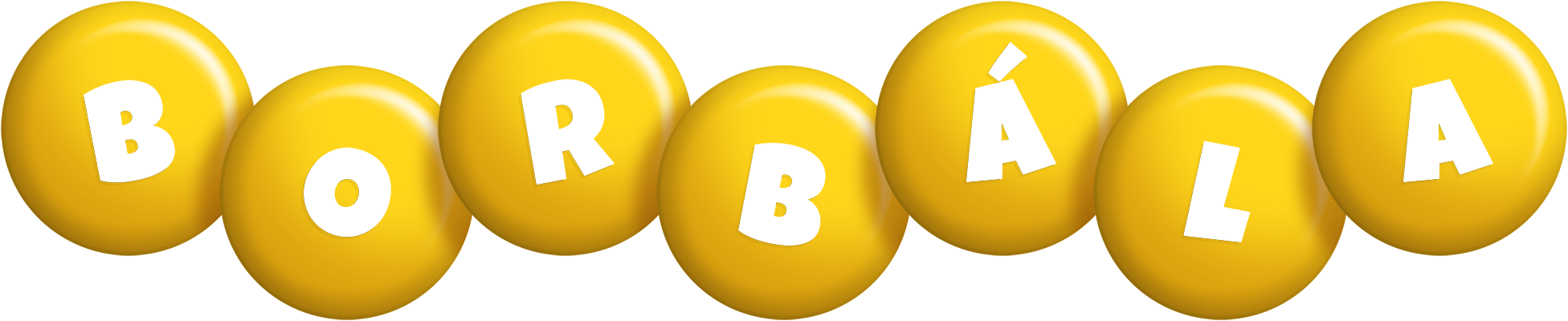 Borbála candy-yellow logo