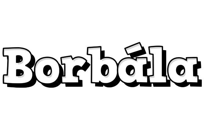 Borbála snowing logo