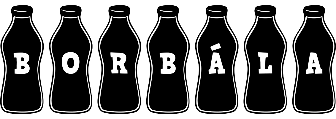 Borbála bottle logo