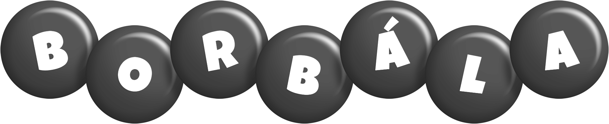 Borbála candy-black logo