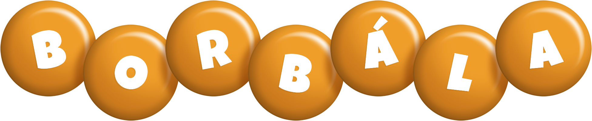 Borbála candy-orange logo