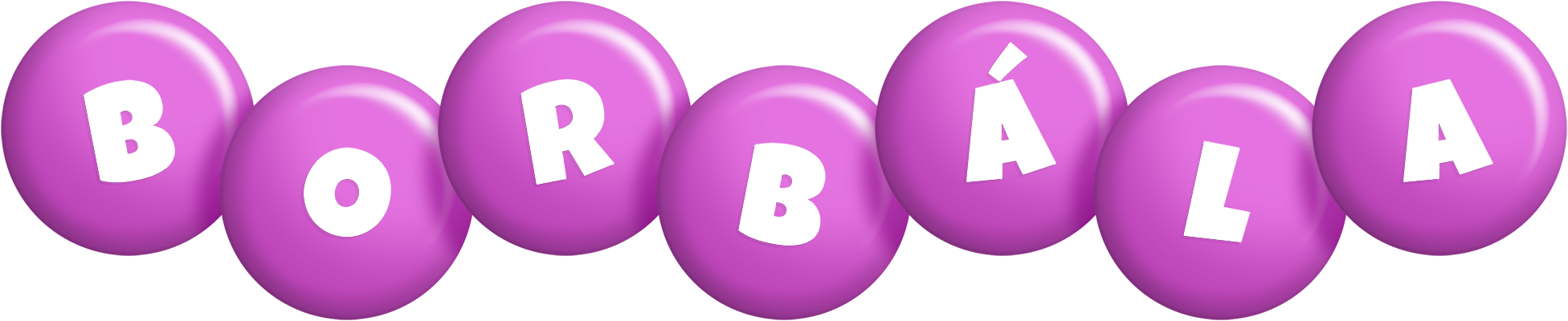 Borbála candy-purple logo