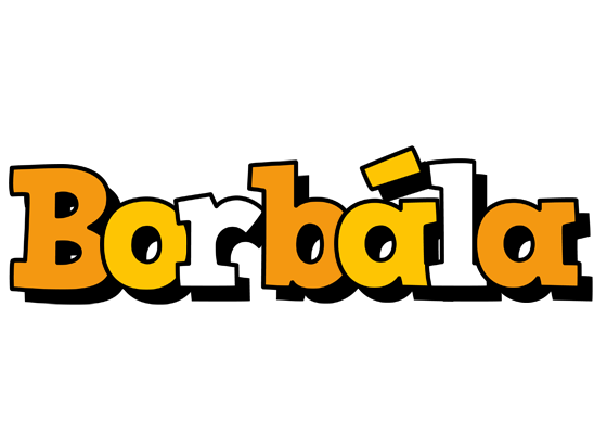 Borbála cartoon logo