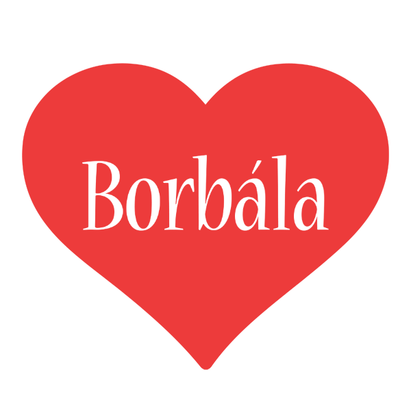 Borbála love logo