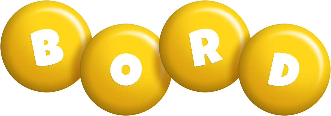 Bord candy-yellow logo