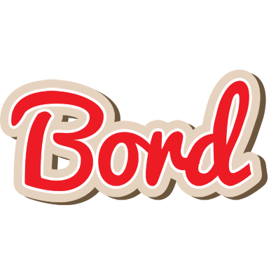 Bord chocolate logo