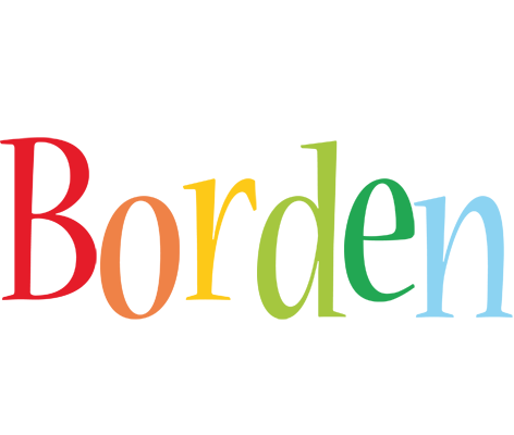 Borden birthday logo