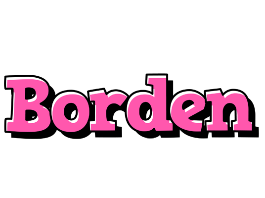 Borden girlish logo
