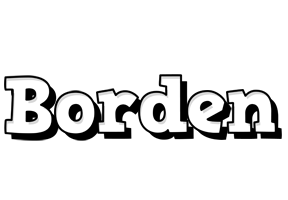 Borden snowing logo