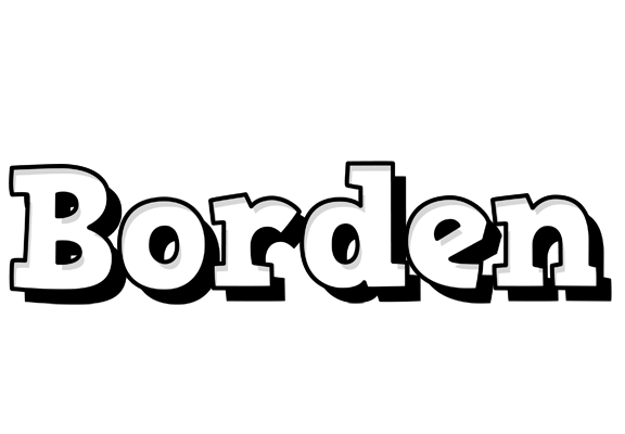 Borden snowing logo
