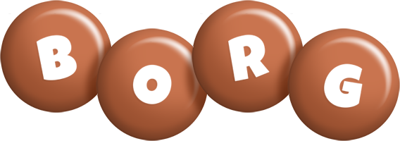 Borg candy-brown logo