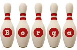 Borga bowling-pin logo