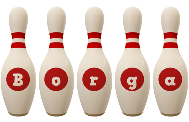 Borga bowling-pin logo