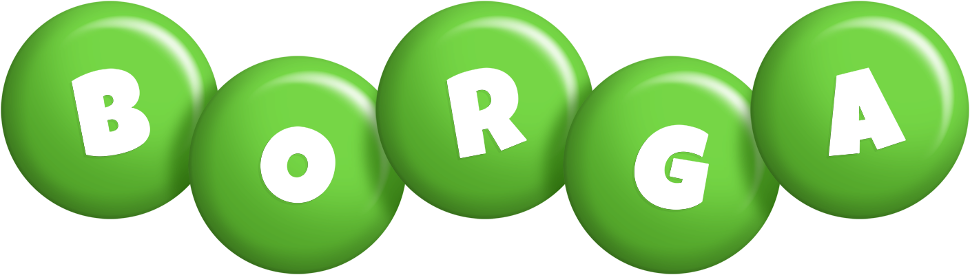 Borga candy-green logo
