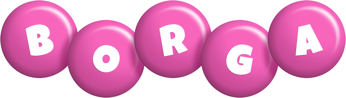 Borga candy-pink logo