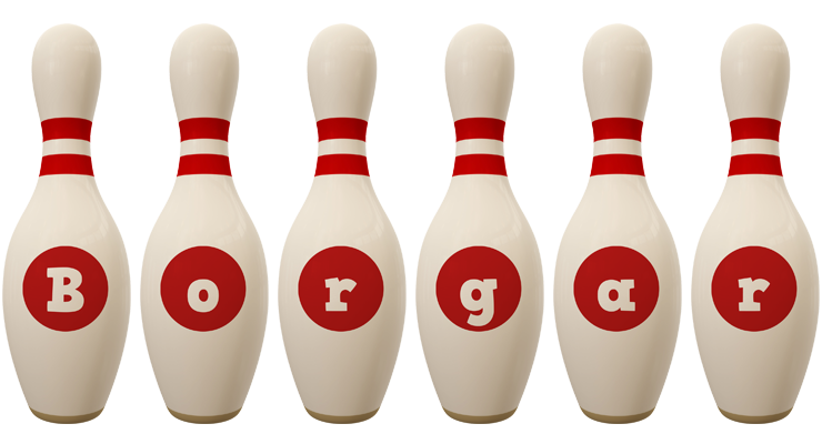 Borgar bowling-pin logo