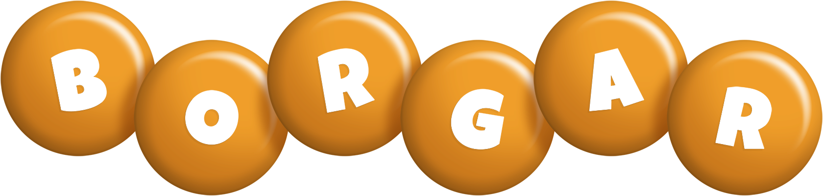 Borgar candy-orange logo