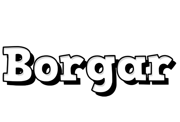 Borgar snowing logo