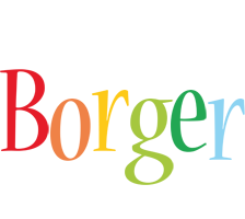 Borger birthday logo