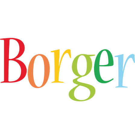 Borger birthday logo