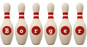 Borger bowling-pin logo