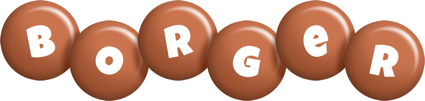 Borger candy-brown logo