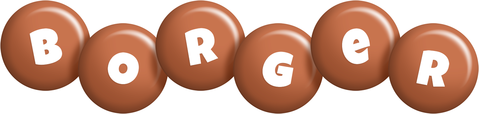 Borger candy-brown logo