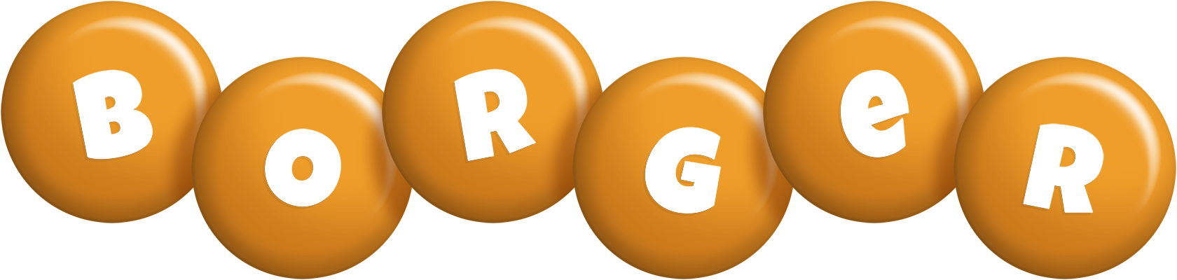 Borger candy-orange logo